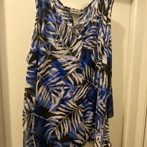 Blue Catherines Flutter Tank